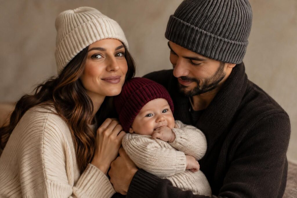 découvrez notre sélection de bonnets de luxe pour femme, homme et bébé : des incontournables élégants et les dernières tendances pour toute la famille.
