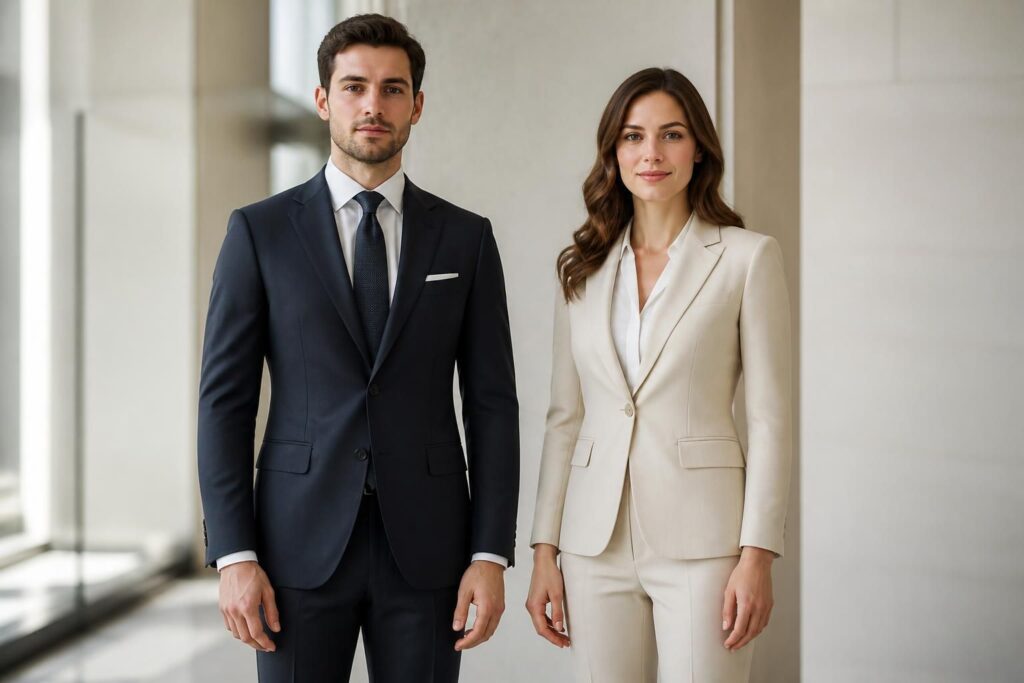 découvrez comment choisir la longueur idéale des manches de costume pour hommes et femmes afin d'allier confort et élégance parfaitement adaptés à votre stature.