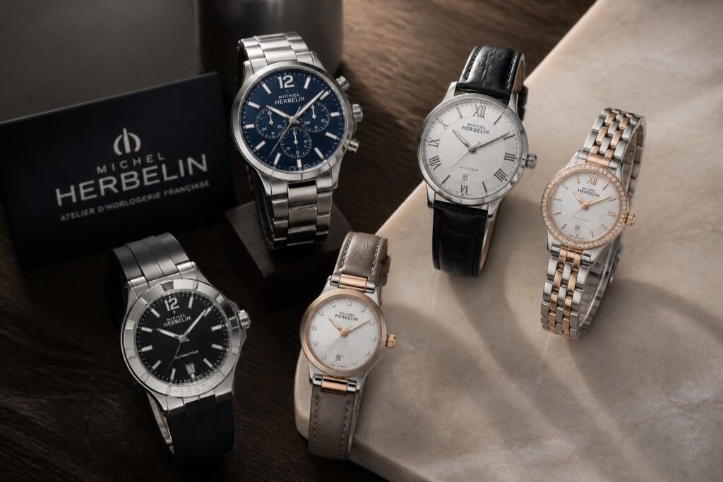 découvrez les collections michel herbelin de montres homme et femme, alliant élégance, savoir-faire et design intemporel pour toutes les occasions.