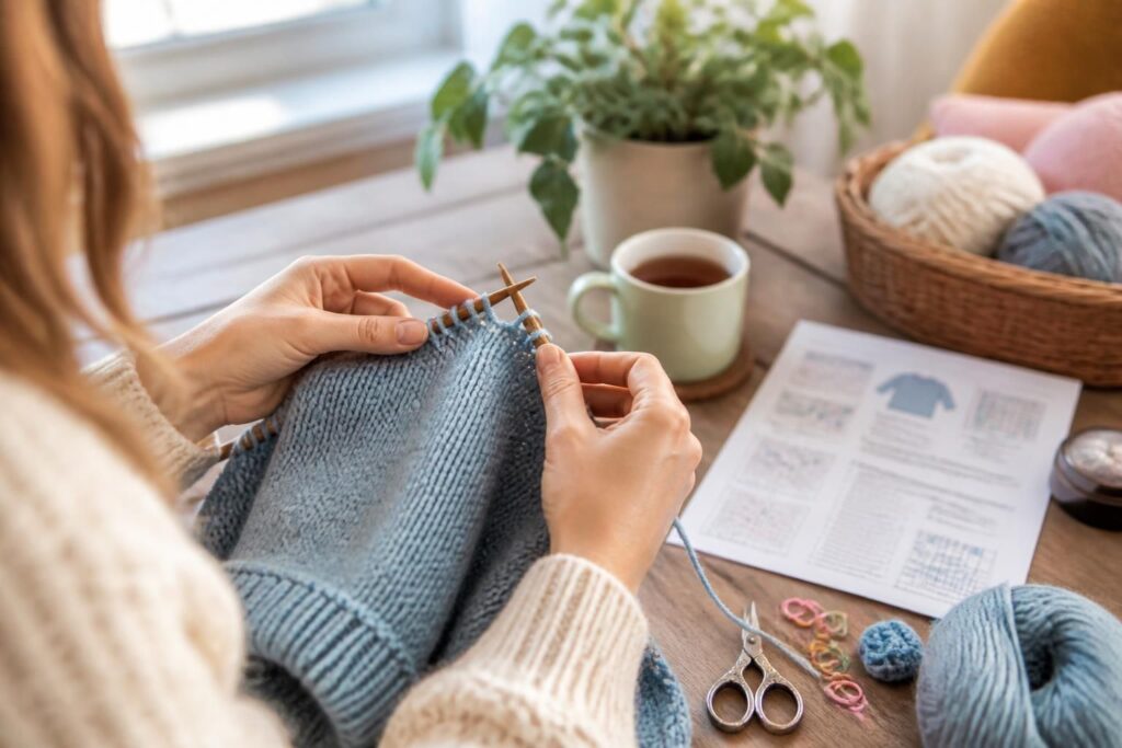 apprenez à tricoter les manches d’un pull grâce à nos méthodes simples et astuces pratiques, spécialement conçues pour les débutants.